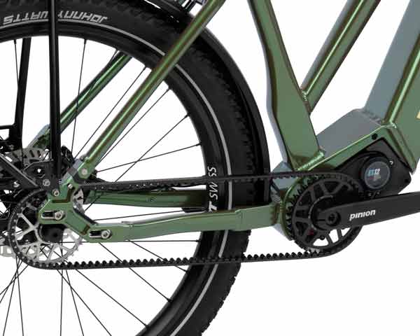 Kompaktes Gehäuse, extrem zuverlässig und nahezu wartungsarmer MGU Antrieb von Neobike