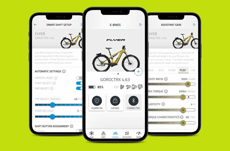Verbindung zwischen Neobike MGU und Smartphone über die Neobike App